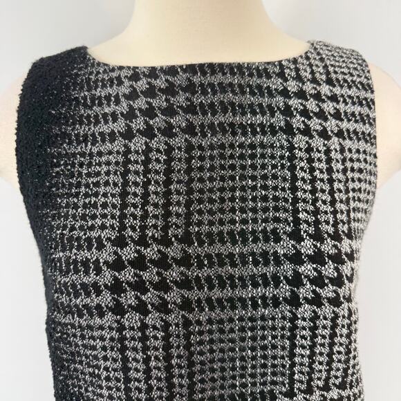 Lafayette 148 Houndstooth Matching Set 2 Piece Boucle Gradient Top and Skirt 6 - Picture 3 of 14